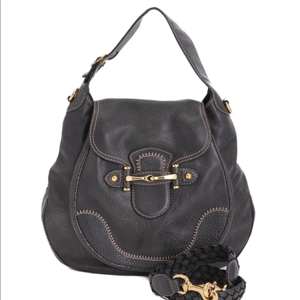 Gucci Pelham Horse-bit Leather Handbag